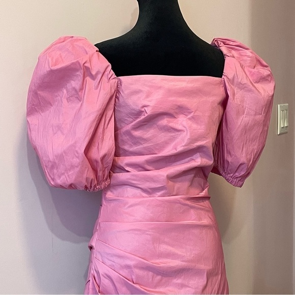 SEA New York Pink Mini Dress with Puff Sleeves Sweetheart Neckline Size Small - Picture 5 of 8